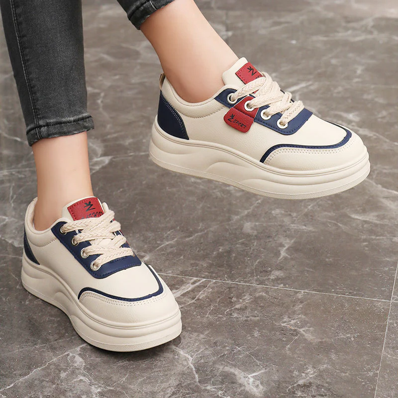 Damen modische Sneakers mit gepolsterter Laufsohle und atmungsaktiver Oberflächenstruktur Heidi Mode - Image 4