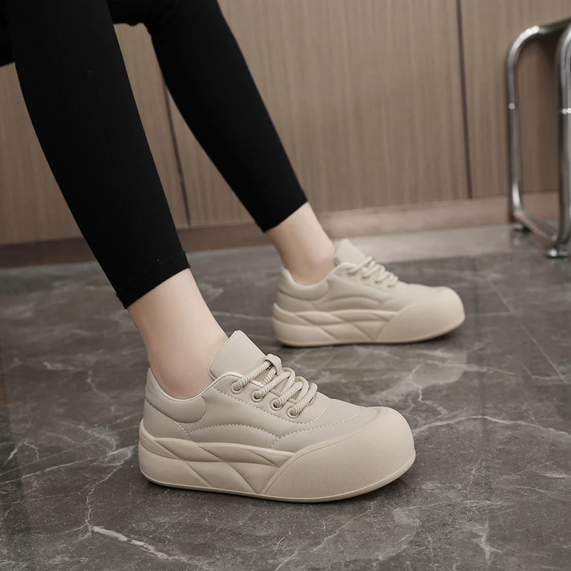 Damen modische Sneakers mit gepolsterter Laufsohle und stabiler Obermaterialstruktur Heidi Mode - Image 3