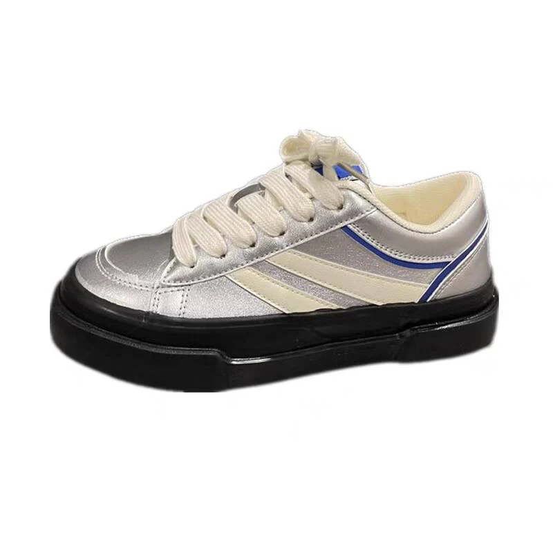Damen Modische Sneakers mit glänzendem Obermaterial und dämpfender Sohle Heidi Mode - Image 5