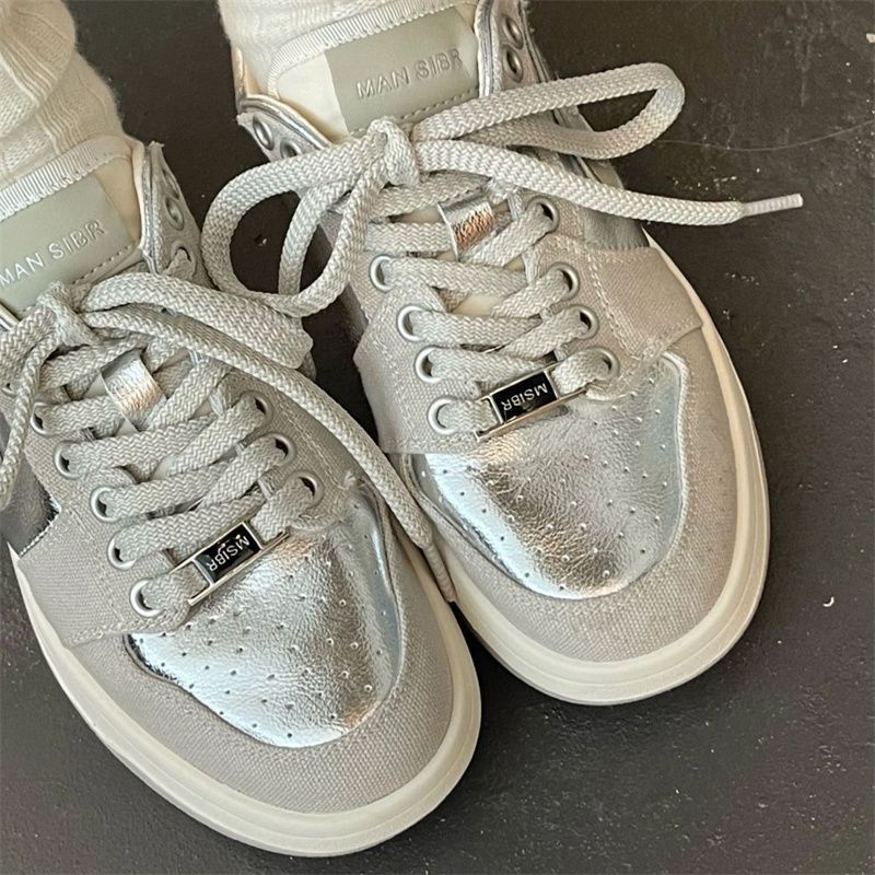 Damen modische Sneakers mit glänzenden Akzenten und atmungsaktiver Oberflächenstruktur Heidi Mode - Image 2
