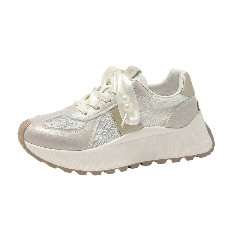 Damen modische Sneakers mit glänzenden Akzenten und eleganter Schnürung Heidi Mode - Image 5