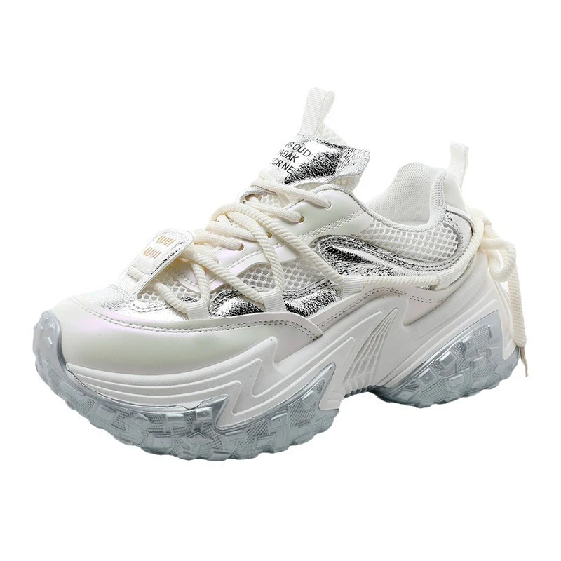 Damen modische Sneakers mit glänzenden Akzenten und stoßdämpfendem Sohlenprofil Heidi Mode - Image 5