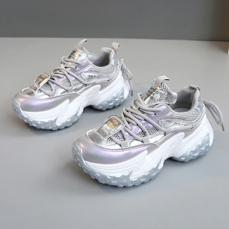 Damen modische Sneakers mit glänzenden Akzenten und stoßdämpfendem Sohlenprofil Heidi Mode - Image 6