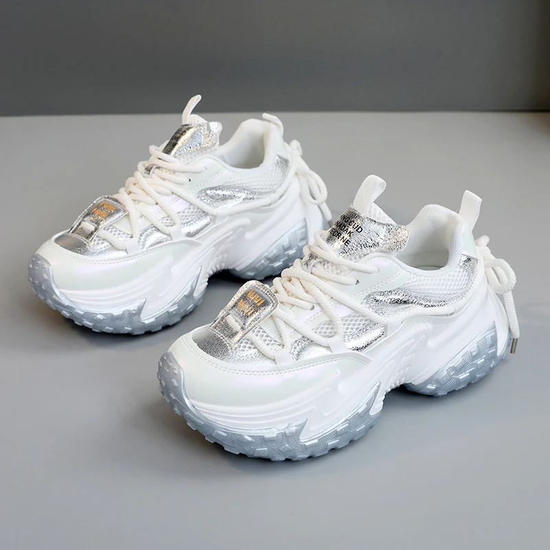 Damen modische Sneakers mit glänzenden Akzenten und stoßdämpfendem Sohlenprofil Heidi Mode - Image 7