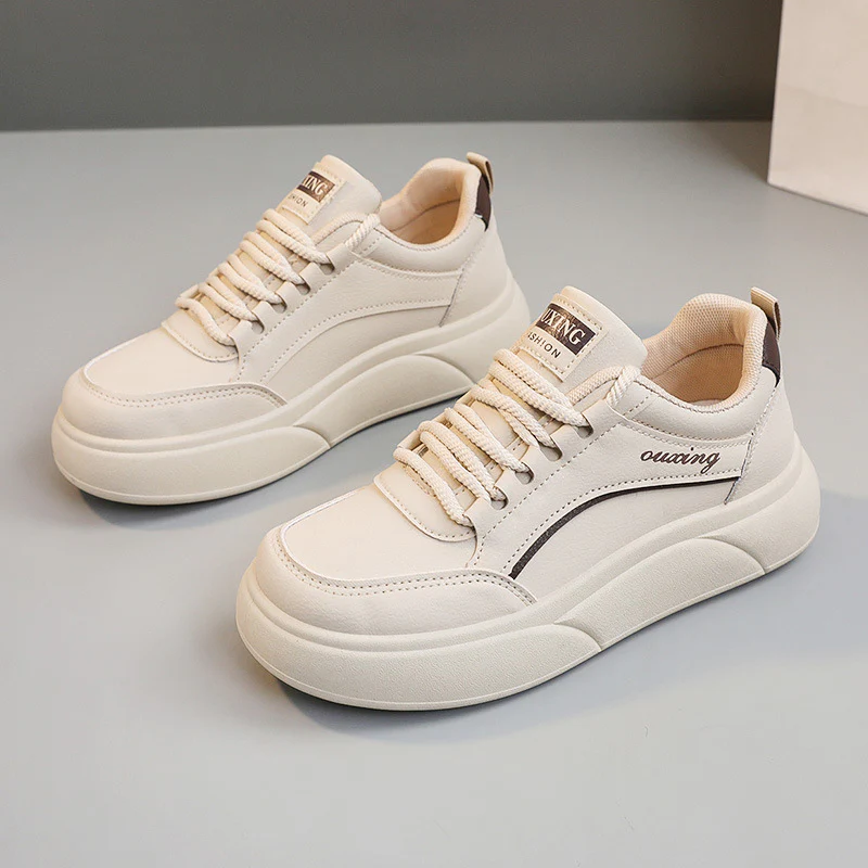 Damen modische Sneakers mit hohem Plateau und atmungsaktiver Oberfläche Heidi Mode - Image 7