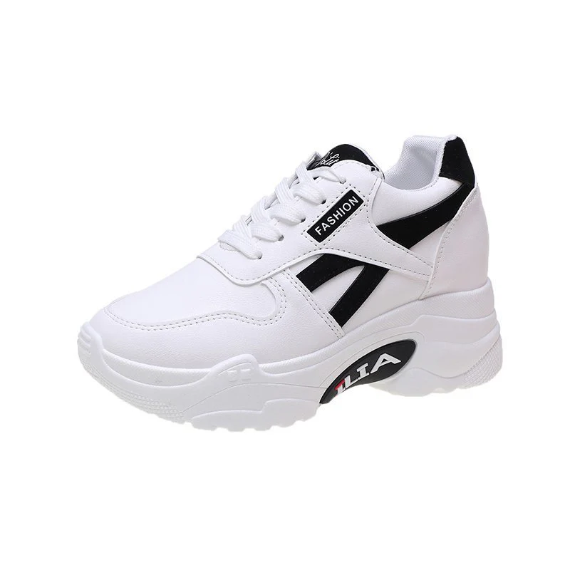 Damen modische Sneakers mit hoher Plateau-Sohle und sportlichem Design Heidi Mode - Image 5