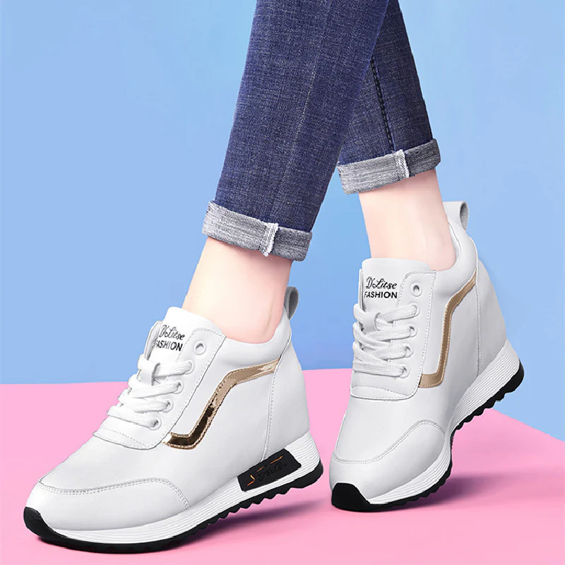 Damen Modische Sneakers mit hoher Plateausohle Heidi Mode - Image 3