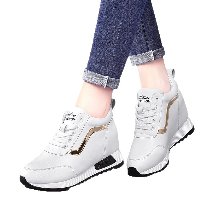 Damen Modische Sneakers mit hoher Plateausohle Heidi Mode - Image 5
