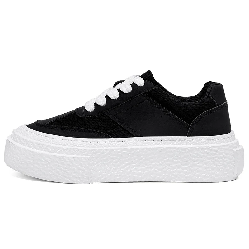 Damen modische Sneakers mit hoher Plateausohle und eleganter Oberflächenstruktur Heidi Mode - Image 5