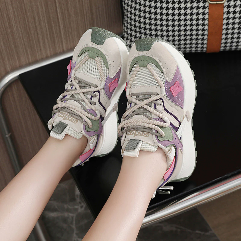 Damen modische Sneakers mit innovativem Design und atmungsaktivem Obermaterial Heidi Mode - Image 4