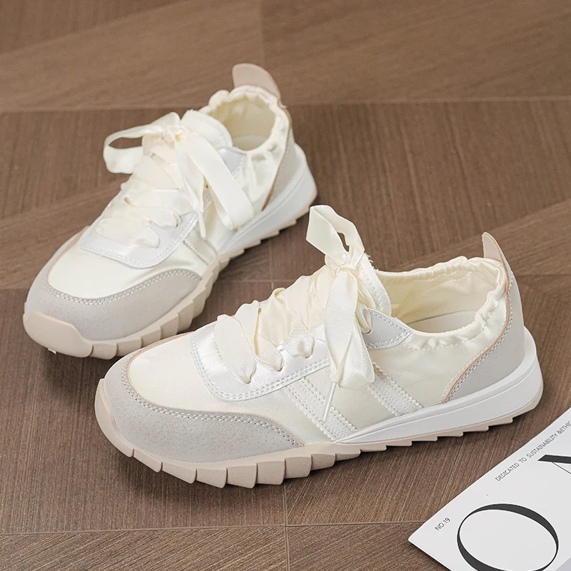 Damen modische Sneakers mit innovativen Satin-Details Heidi Mode - Image 9