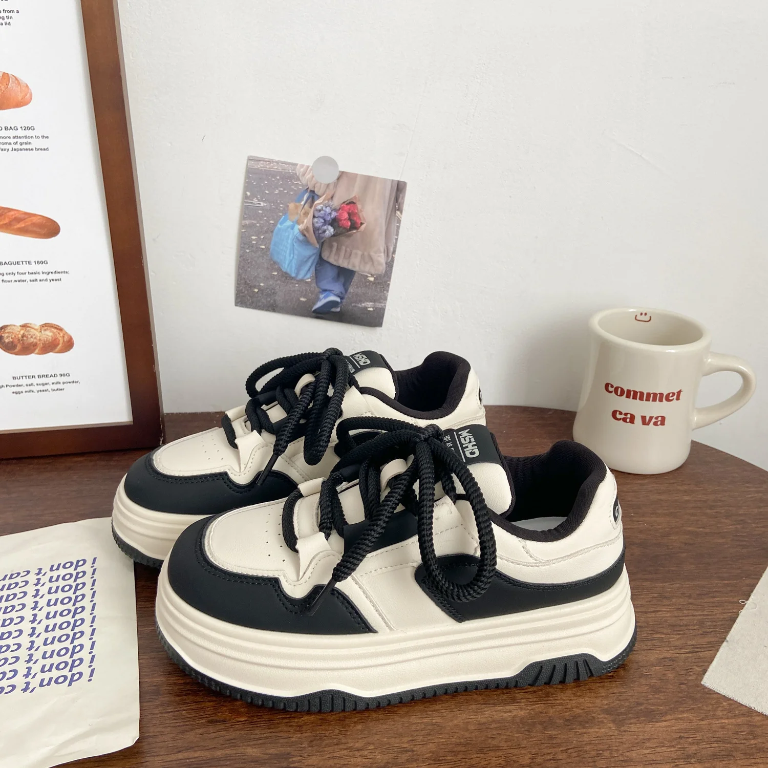 Damen Modische Sneakers mit innovativer dicker Sohle und atmungsaktivem Obermaterial Heidi Mode - Image 2