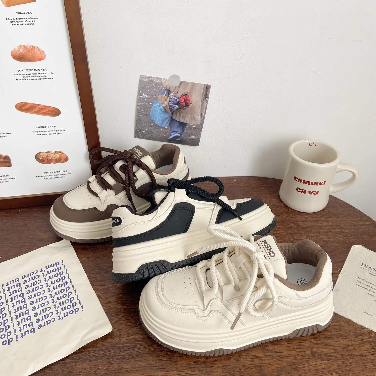 Damen Modische Sneakers mit innovativer dicker Sohle und atmungsaktivem Obermaterial Heidi Mode - Image 4