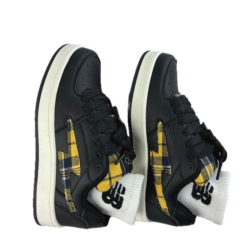 Damen Modische Sneakers mit kariertem Design und gepolsterter Innensohle Heidi Mode - Image 5