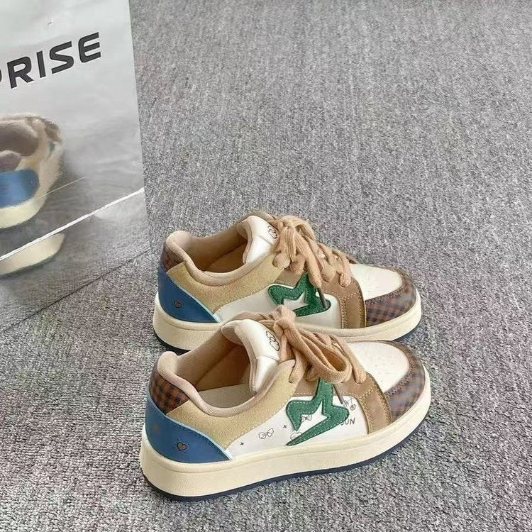 Damen Modische Sneakers mit karierten Akzenten und atmungsaktiver Struktur Heidi Mode - Image 5