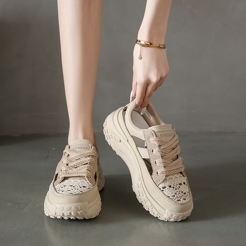 Damen modische Sneakers mit luftigen Einsätzen und komfortabler Dämpfung Heidi Mode - Image 4