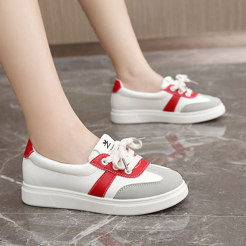 Damen Modische Sneakers mit Metallic-Akzenten und Komfortsohle Heidi Mode - Image 3
