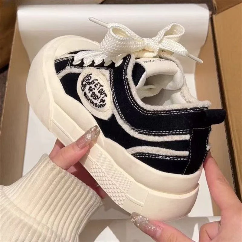 Damen Modische Sneakers mit robustem Sohlenprofil und bequemem Innenfutter Heidi Mode - Image 3