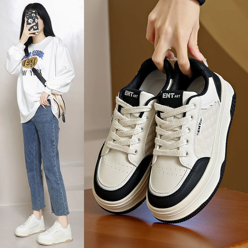 Damen modische sneakers mit rutschfester Sohle und einzigartiger Oberflächenstruktur Heidi Mode - Image 2