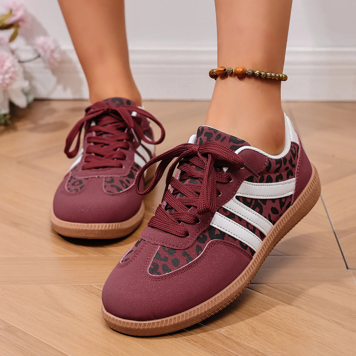 Damen Modische Sneakers mit schimmerndem Obermaterial und rutschfester Sohle Heidi Mode - Image 7