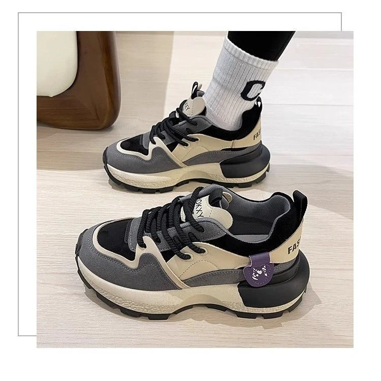 Damen modische Sneakers mit stoßdämpfender Sohle und atmungsaktivem Obermaterial Heidi Mode - Image 2