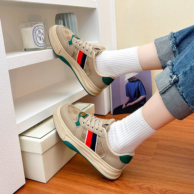 Damen Modische Sneakers mit strapazierfähigem Obermaterial und komfortabler Polsterung Heidi Mode - Image 4