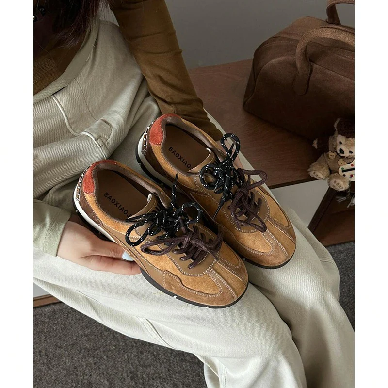 Damen modische Sneakers mit strapazierfähigem Wildleder und atmungsaktiver Sohle Heidi Mode - Image 3