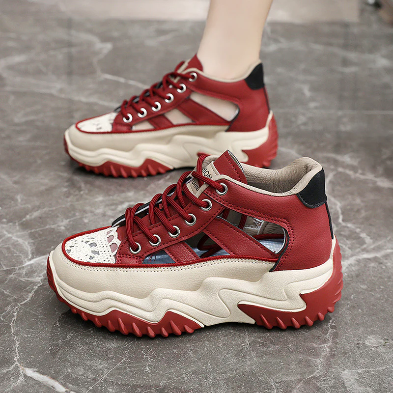 Damen modische Sneakers mit strukturiertem Obermaterial und hohem Tragekomfort Heidi Mode - Image 3