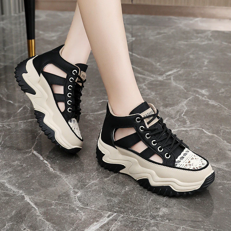 Damen modische Sneakers mit strukturiertem Obermaterial und hohem Tragekomfort Heidi Mode - Image 4