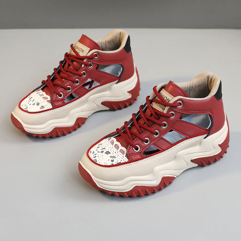 Damen modische Sneakers mit strukturiertem Obermaterial und hohem Tragekomfort Heidi Mode - Image 8