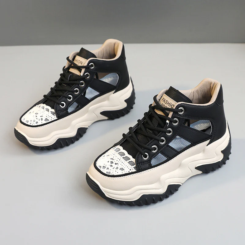 Damen modische Sneakers mit strukturiertem Obermaterial und hohem Tragekomfort Heidi Mode - Image 9