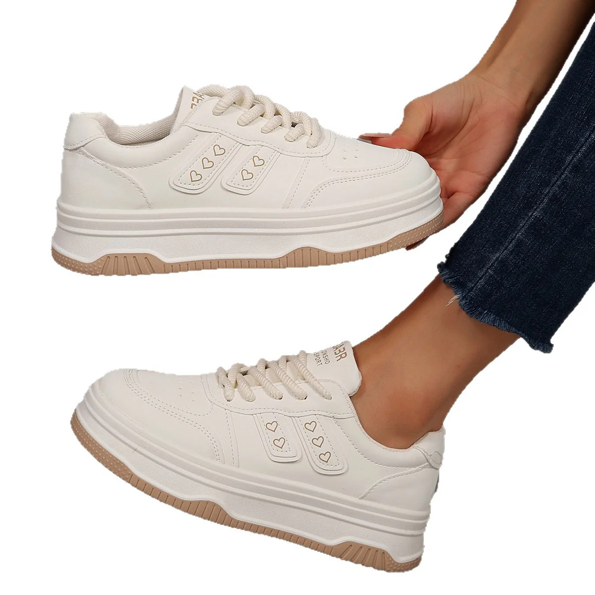 Damen modische Sneakers mit strukturiertem Obermaterial und komfortabler Dämpfung Heidi Mode - Image 5