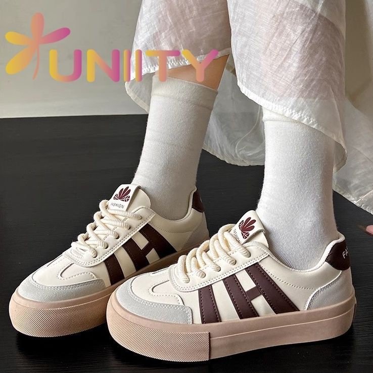 Damen modische Sneakers mit verstärktem Fersenbereich und atmungsaktiver Oberflächenstruktur Heidi Mode