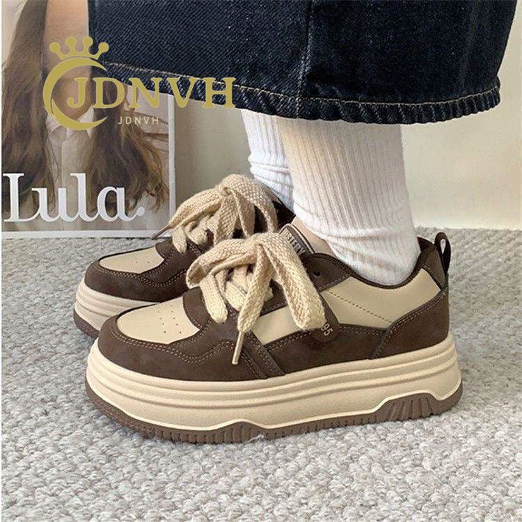 Damen modische Sneakers mit verstärktem Plateau und einzigartiger Schnürung Heidi Mode - Image 6
