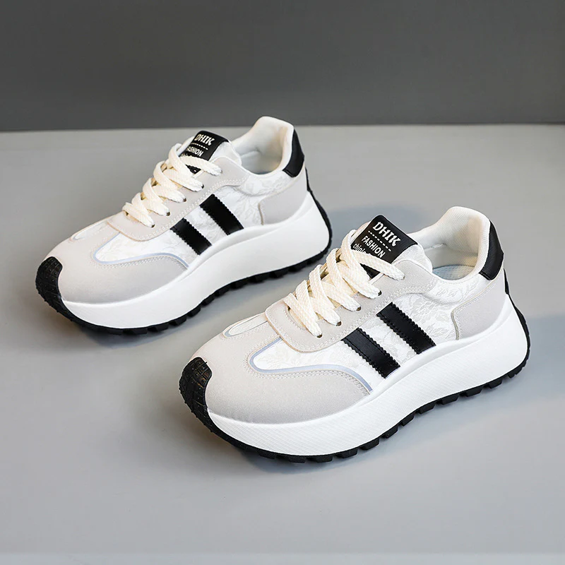 Damen modische Sneakers mit verstärktem Sohlenprofil und atmungsaktivem Obermaterial Heidi Mode - Image 7