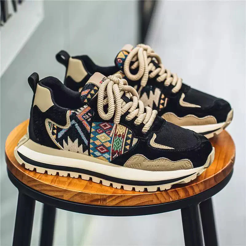 Damen Modische Sneakers mit vielfältigem Ethno-Muster und strapazierfähiger Sohle Heidi Mode - Image 4