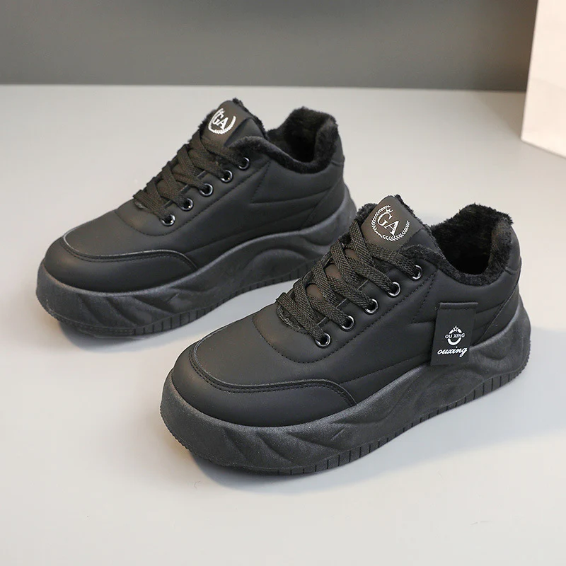 Damen modische Sneakers mit warmem Innenfutter und robuster Profilsohle Heidi Mode - Image 7