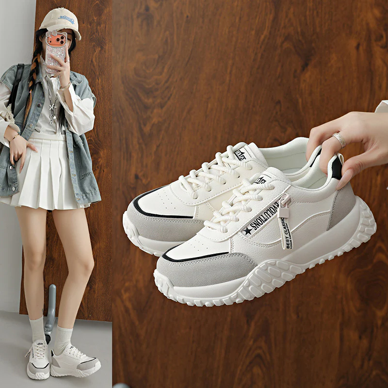 Damen modische Sneakers mit weichem Innenfutter und rutschfester Sohle Heidi Mode