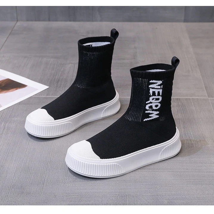 Damen modische Sockensneaker mit elastischem Schaft und modernem Design Heidi Mode - Image 2