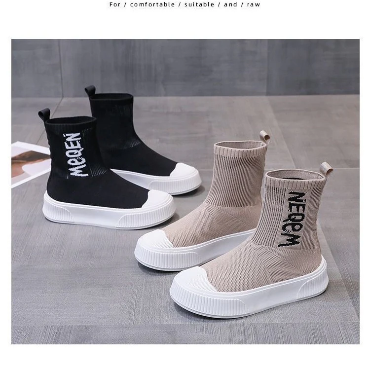 Damen modische Sockensneaker mit elastischem Schaft und modernem Design Heidi Mode - Image 4