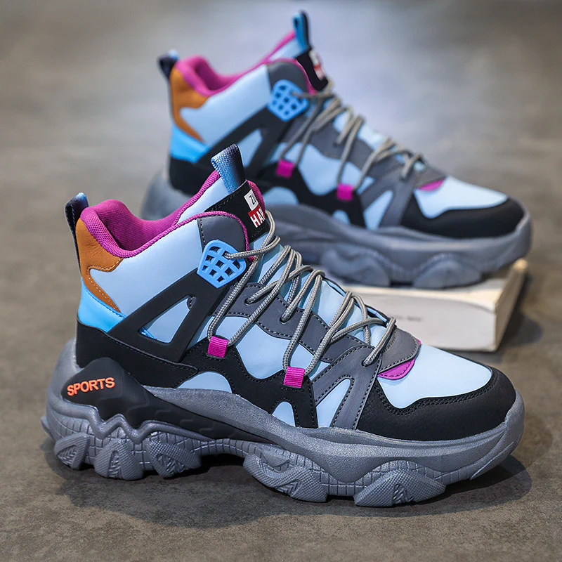 Damen Modische Sport Sneaker mit hohem Schaft und rutschfester Sohle Heidi Mode - Image 2