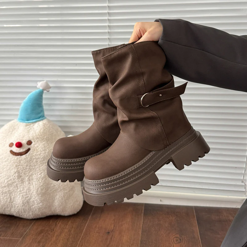 Damen modische Stiefel mit bequemem Innenfutter und trendigem Design Heidi Mode - Image 2