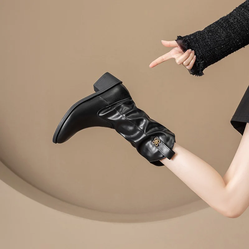 Damen modische Stiefel mit luxuriösem Innenfutter und flexibler Laufsohle Heidi Mode - Image 2