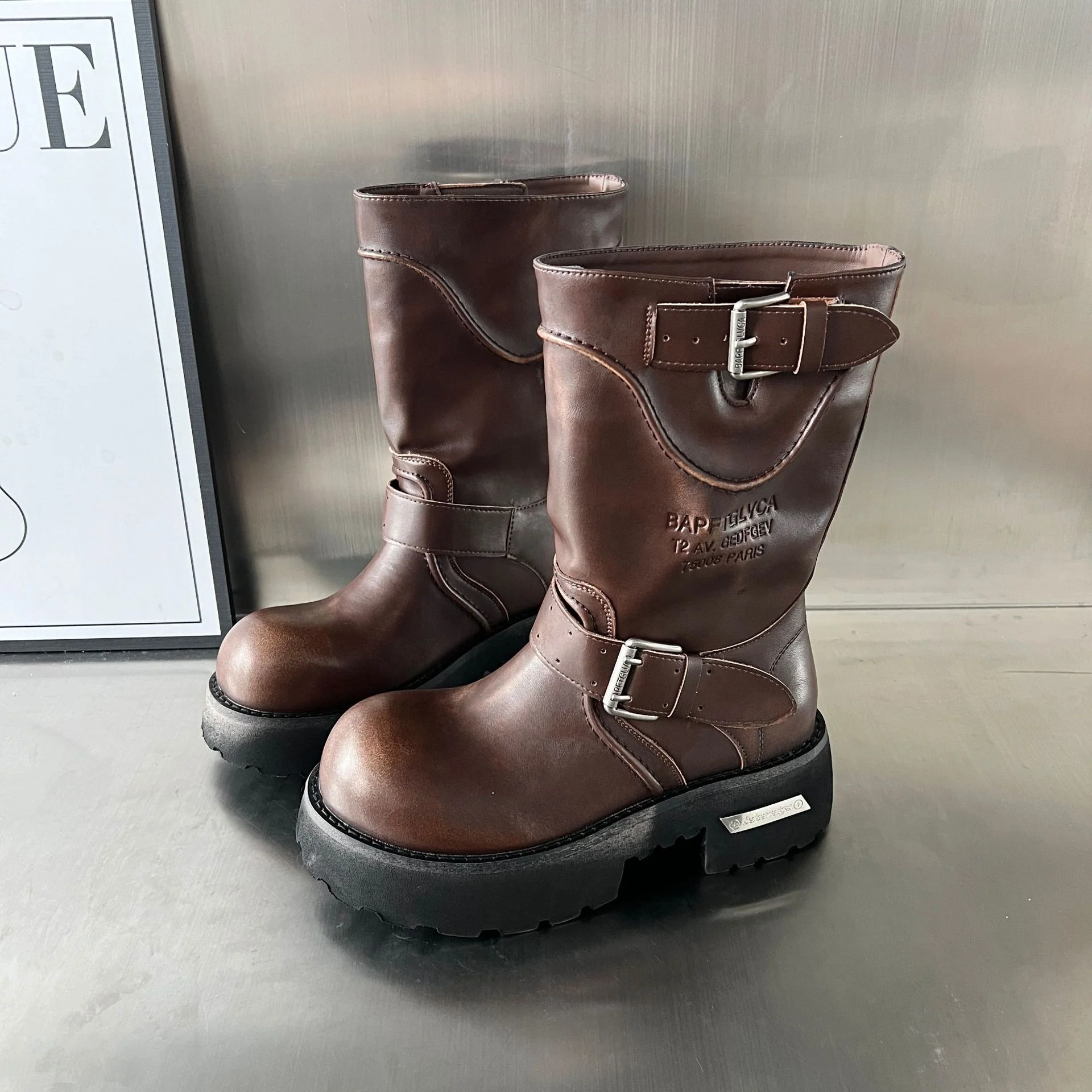 Damen modische Stiefel mit markantem Design und robustem Profil Heidi Mode - Image 7