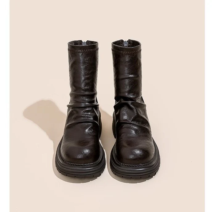 Damen modische Stiefel mit rutschfester Sohle und weichem Obermaterial Heidi Mode - Image 4