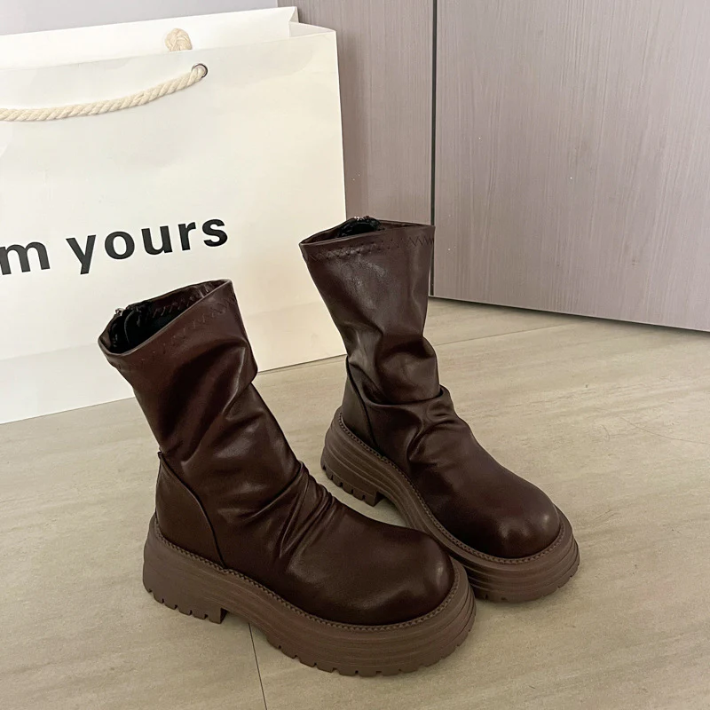 Damen modische Stiefel mit rutschfester Sohle und weichem Obermaterial Heidi Mode - Image 7