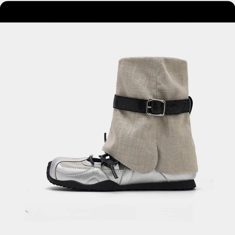 Damen modische Stiefel mit verstellbarem Riemen und rutschfester Sohle Heidi Mode - Image 7