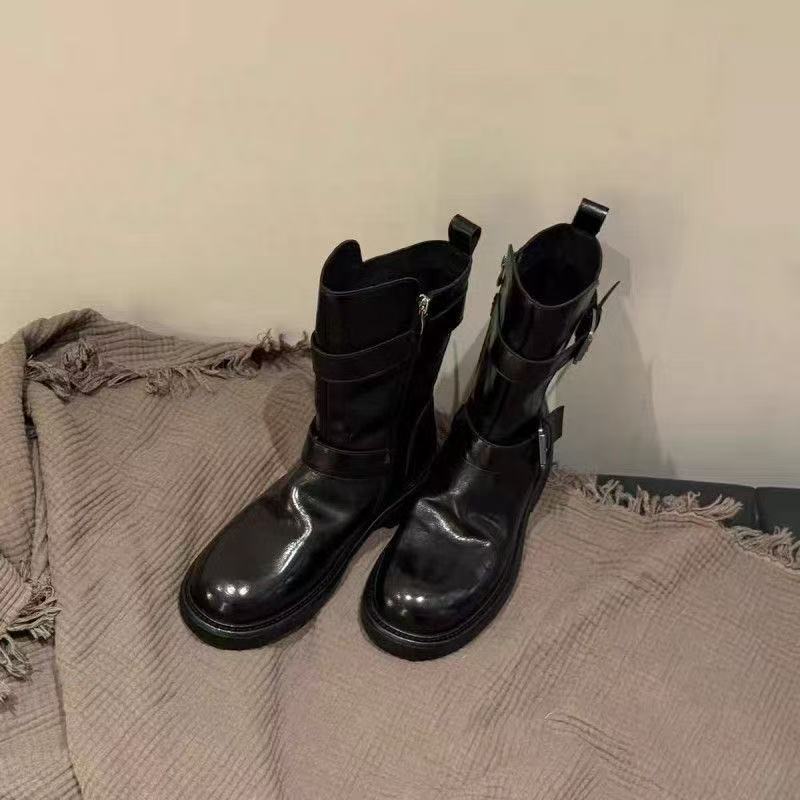 Damen Modische Stiefel mit verstellbarem Riemendesign Heidi Mode - Image 5