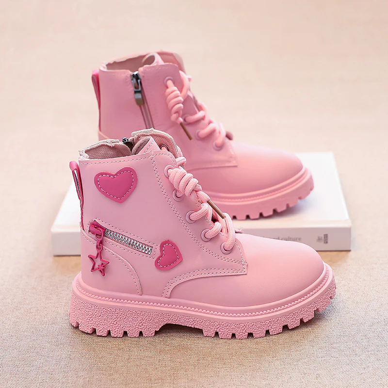 Damen modische Stiefeletten mit herzförmigen Applikationen und robustem Sohlenprofil Heidi Mode - Image 2