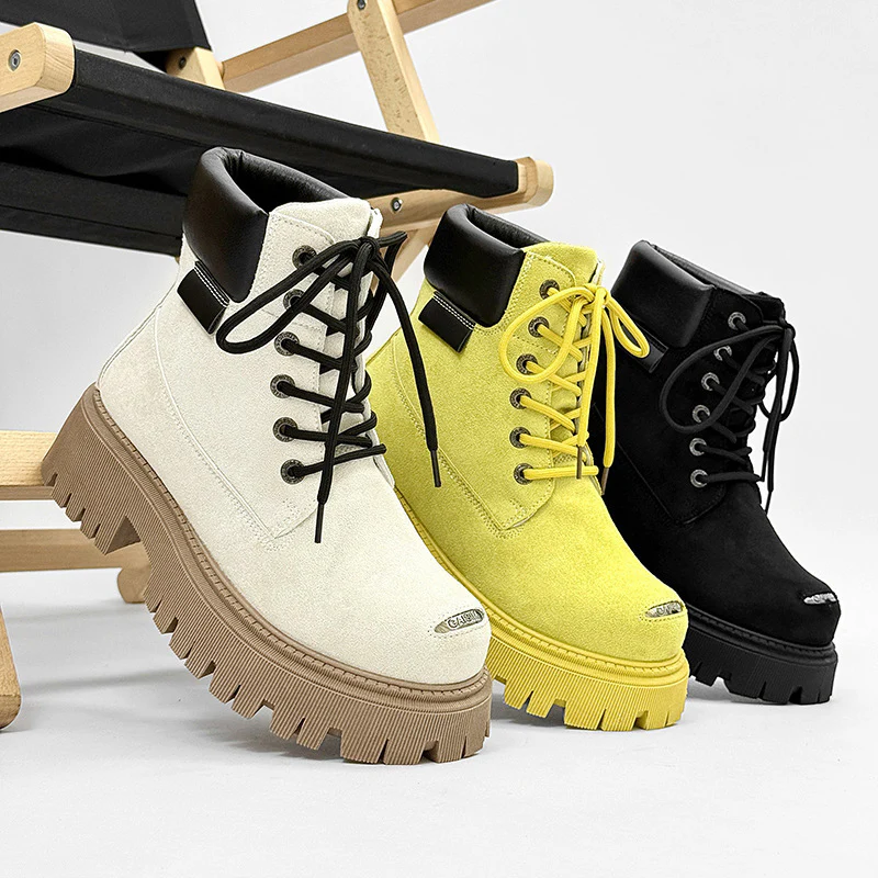 Damen modische Stiefeletten mit trendiger Profilsohle Heidi Mode - Image 4